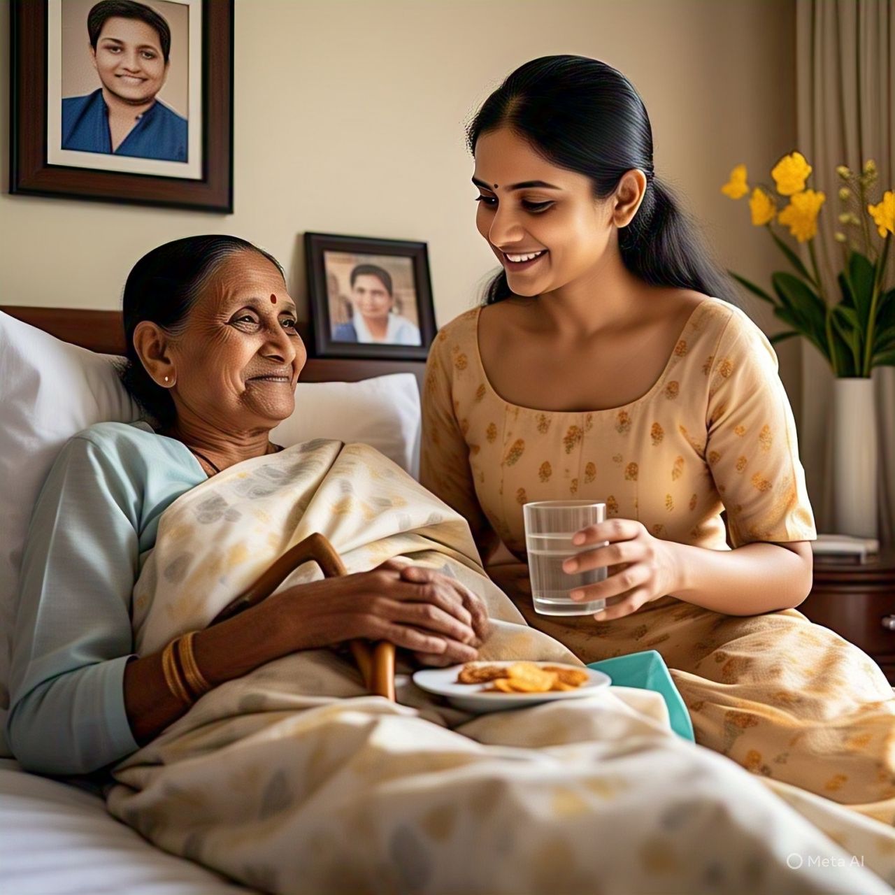 Write blog about 5 Tips for for Caretakers for Taking Care of a Elderly person in sickness