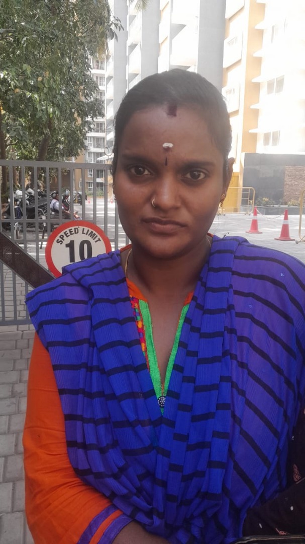 C Ranjitha - Part time Cleaner in Banashankari Metro Station in Bangalore Bengaluru