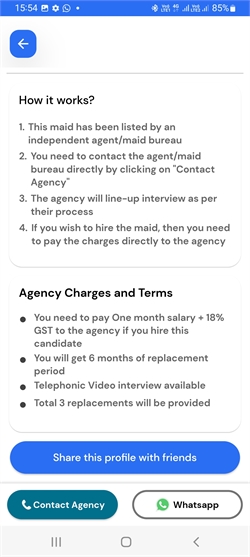 Seema - Full time Cleaner and Cook in Malad in Bangalore Bengaluru