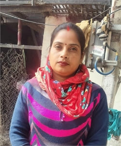 Urmila - Part time Cleaner in New police line in Delhi
